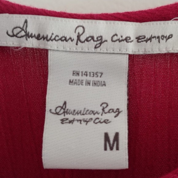 Red American Rag Off-Shoulder Dress NWoT - Picture 6 of 8